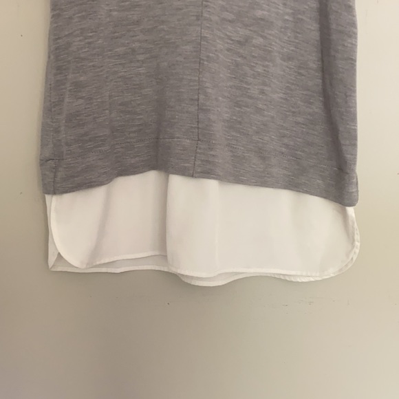 J Crew Mixed Media Tank Gray & White XS - Picture 3 of 7